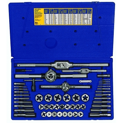 SET TAP&DIE 53PC METRICHANSON 1-1-7/16 HE